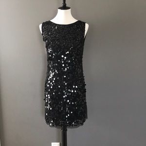 Black sequence dress